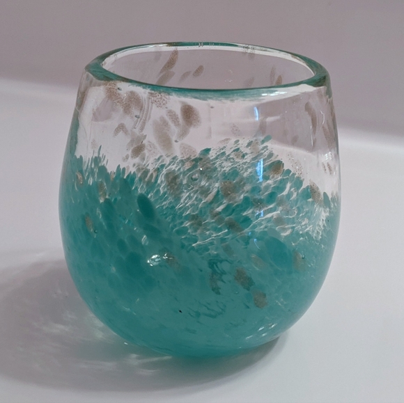 Anthropologie Other - Anthro Hand Blown Glass Candle Holder